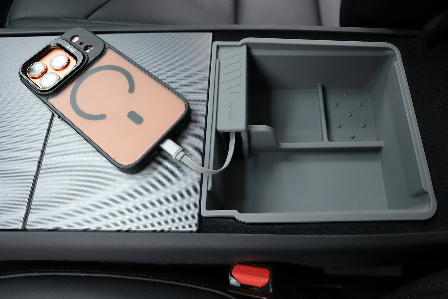 Center Console Set with Power HUB (Model Y L, Premium & Performance 2025-2026+)-4