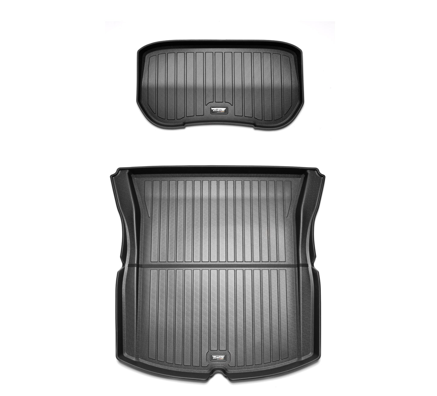 2befair Premium Rubberen Kofferbakmattenset (Voor & Achter) voor Tesla Model 3