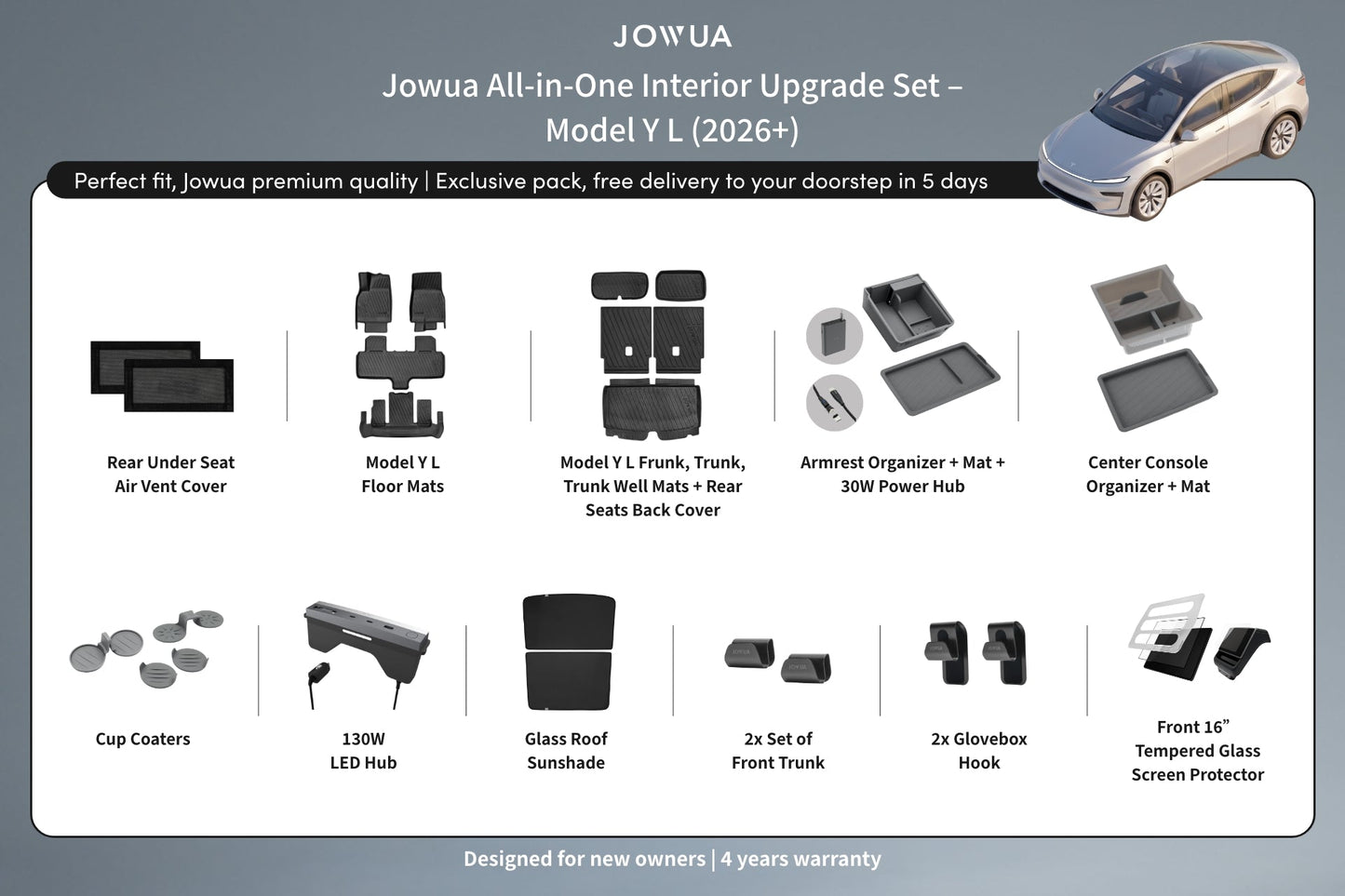 All-in-One Interior Upgrade Set – Model Y L (2026+)-0