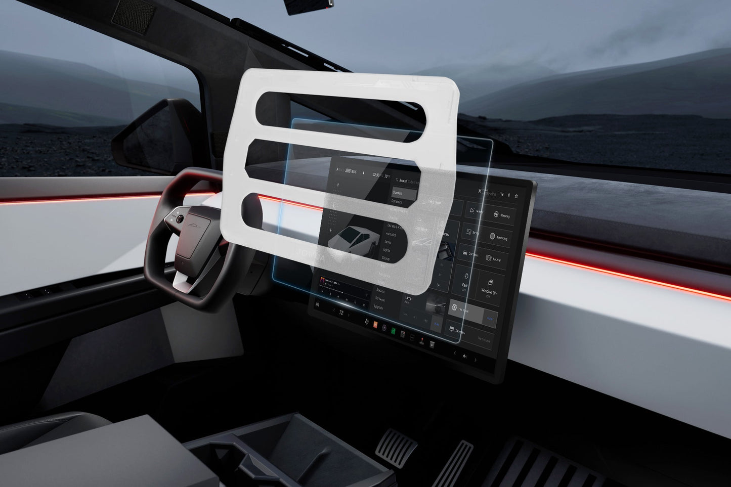 Tempered Glass Screen Protector for Cybertruck-1