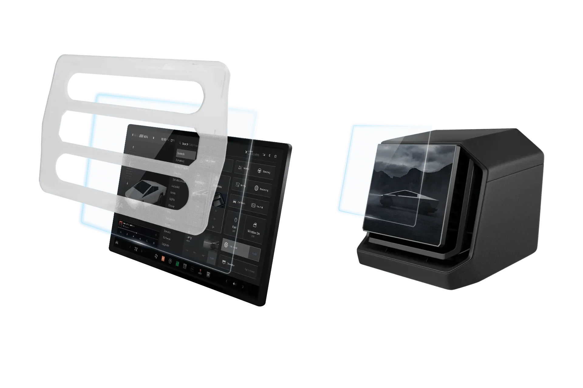 Tempered Glass Screen Protector for Cybertruck-0