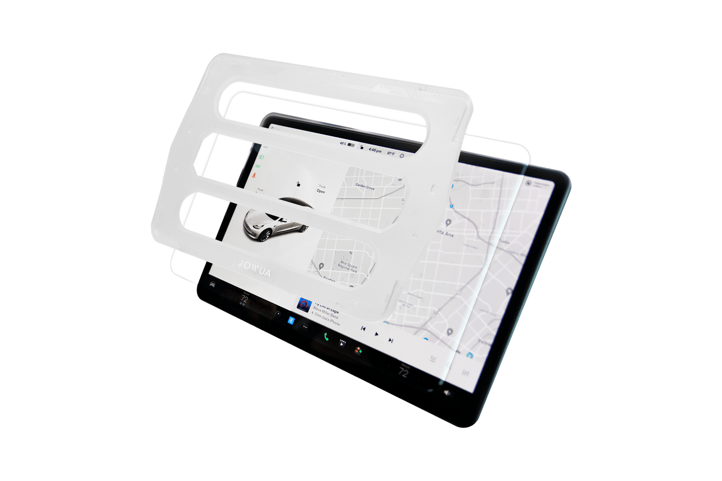 Gehard Glas Schermbeschermer voor Tesla Model 3 & Model Y – Kristalhelder