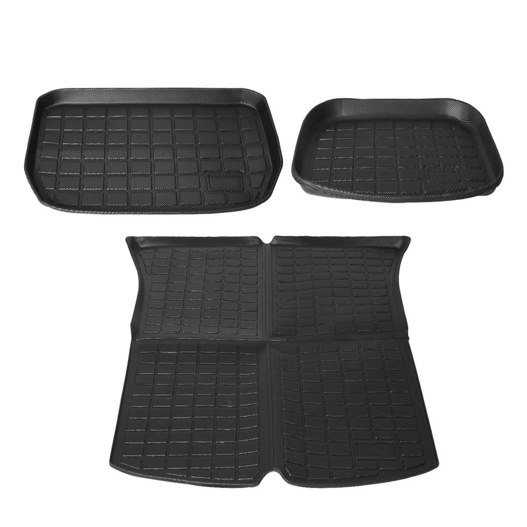 NNEIDS Manan Tesla Model Y Floor Mats Front-0