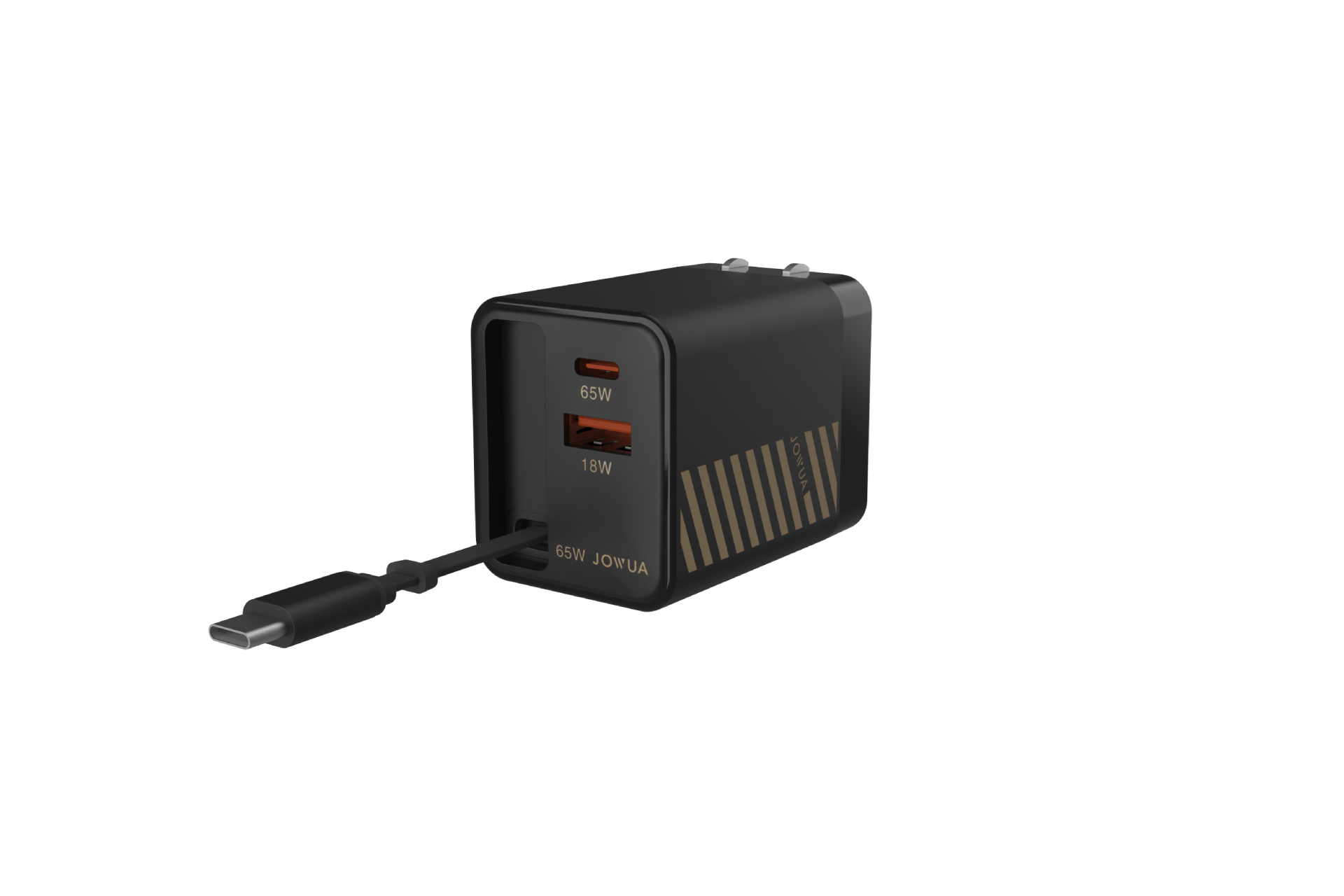 65W GaN Charger with Retractable Cable-1