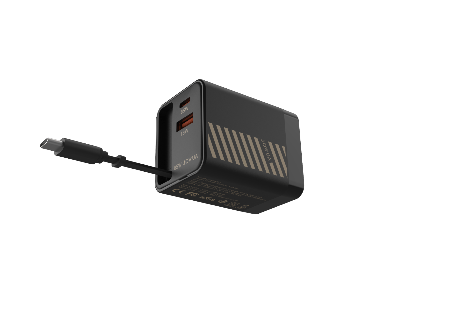 65W GaN Charger with Retractable Cable-2