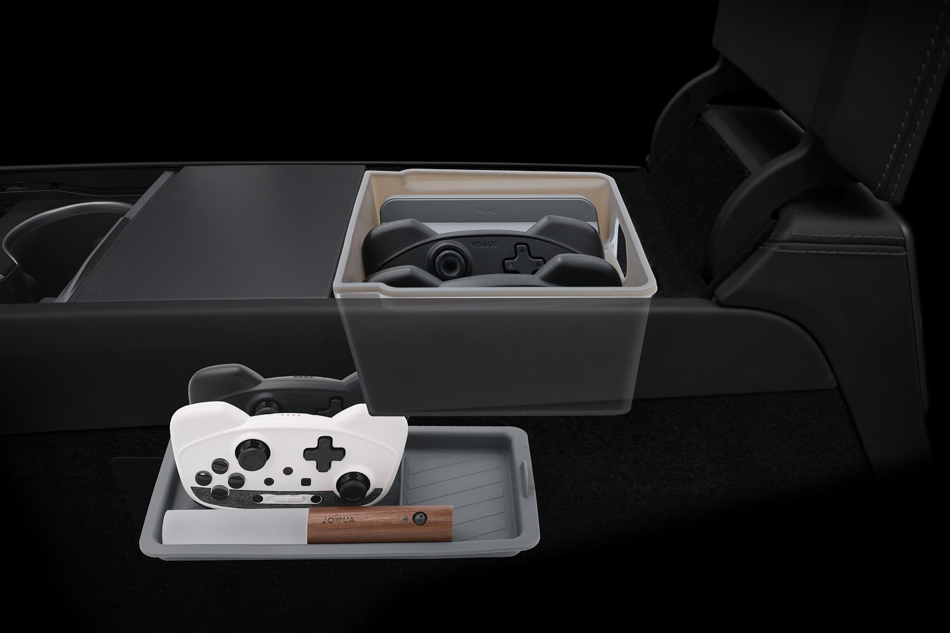 Armrest Organizer Set For Tesla Model Y Juniper 2025+/ Model 3 Highland 2024+-1