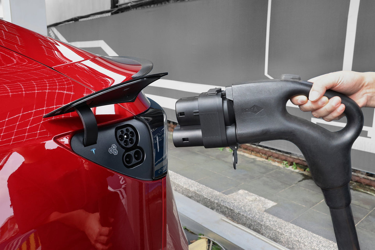 CCS1 naar CCS2 DC & AC Gecombineerde Laadadapter voor Tesla