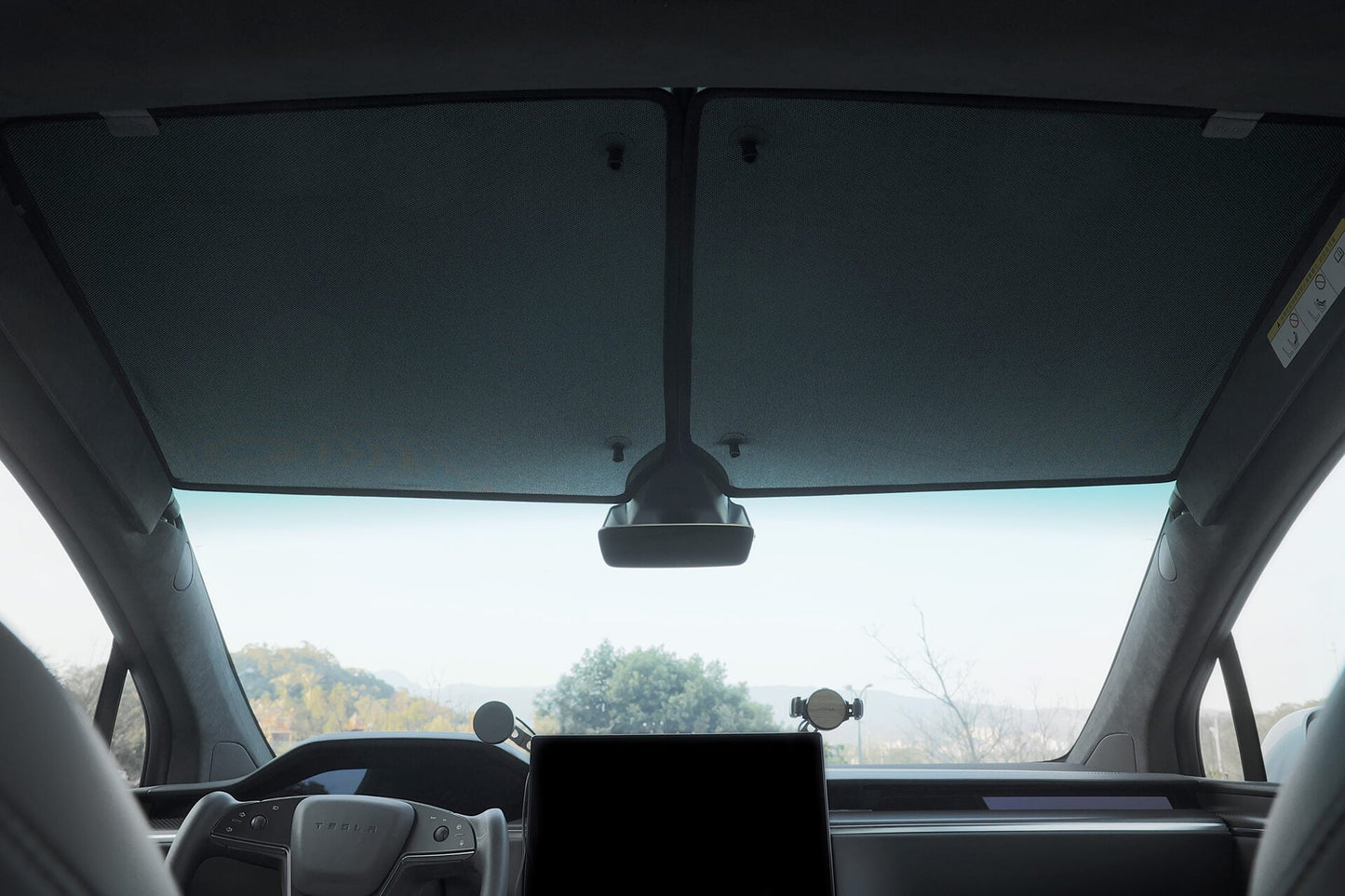 Glazen Dak Zonnescherm voor Tesla Model X – Separate Design