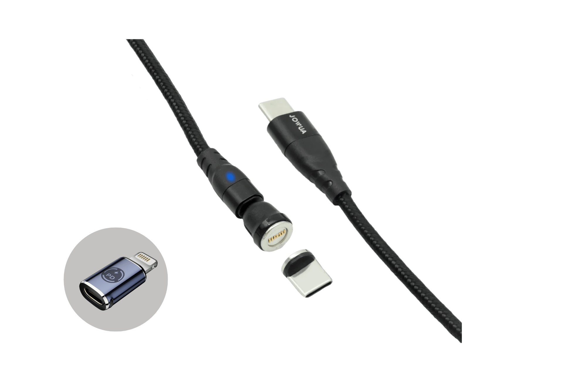 Magnetic Charging Cable USB-C to USB-C (0.4M/1M/1.8M)-0