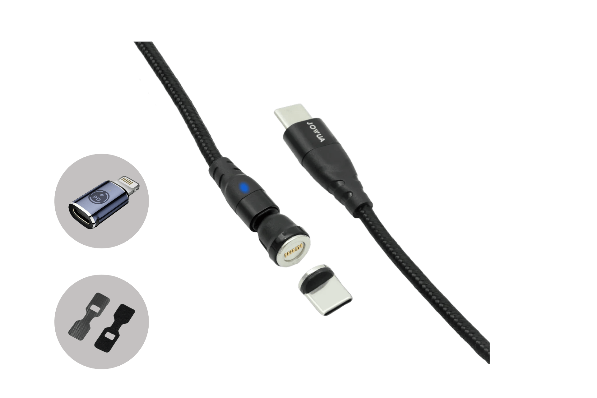 Magnetic Charging Cable USB-C to USB-C (0.4M/1M/1.8M)-1