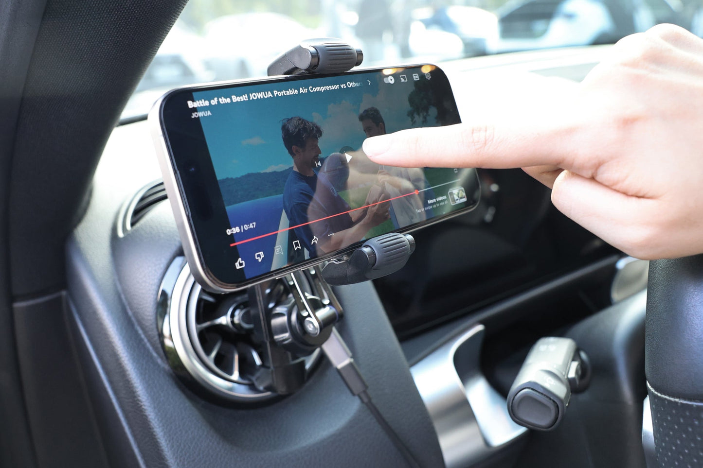 Universal Air Vent Car Mount (Qi2 Universal Roller Mount)-3