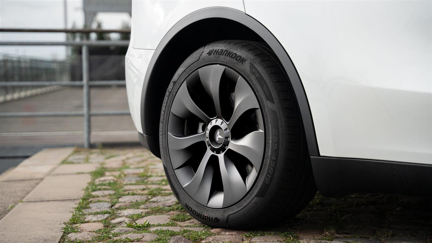 Turbo Turbine Wieldoppen voor Tesla Model Y – Sportief & Stijlvol